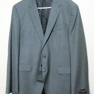 NWT Joseph A Bank Sport Coat 42L Gray 100% Wool